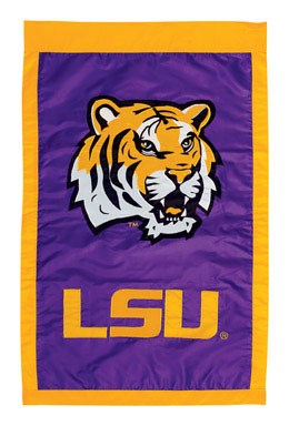 Evergreen, Evergreen Enterprise Double Sided Flag Nylon Lsu 28" X 44"