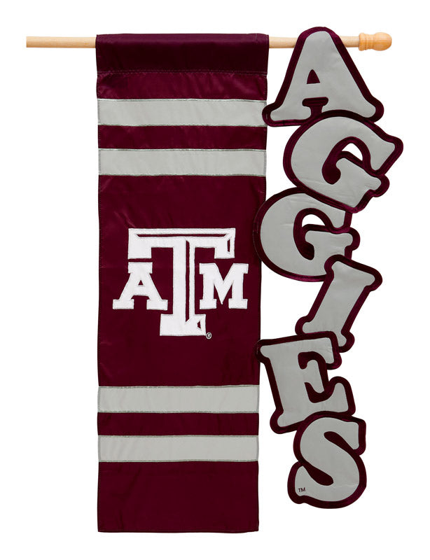 EVERGREEN ENTERPRISES OF VIRGINIA L, Evergreen  Texas A&M  Garden Flag  12-1/2 in. H x 18 in. W