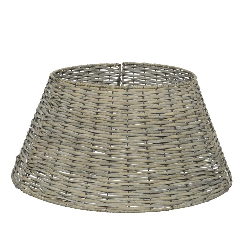 KAEMINGK INTERNATIONAL, Everlands Gray Willow Basket Tree Collar Indoor Christmas Decor 11 in.