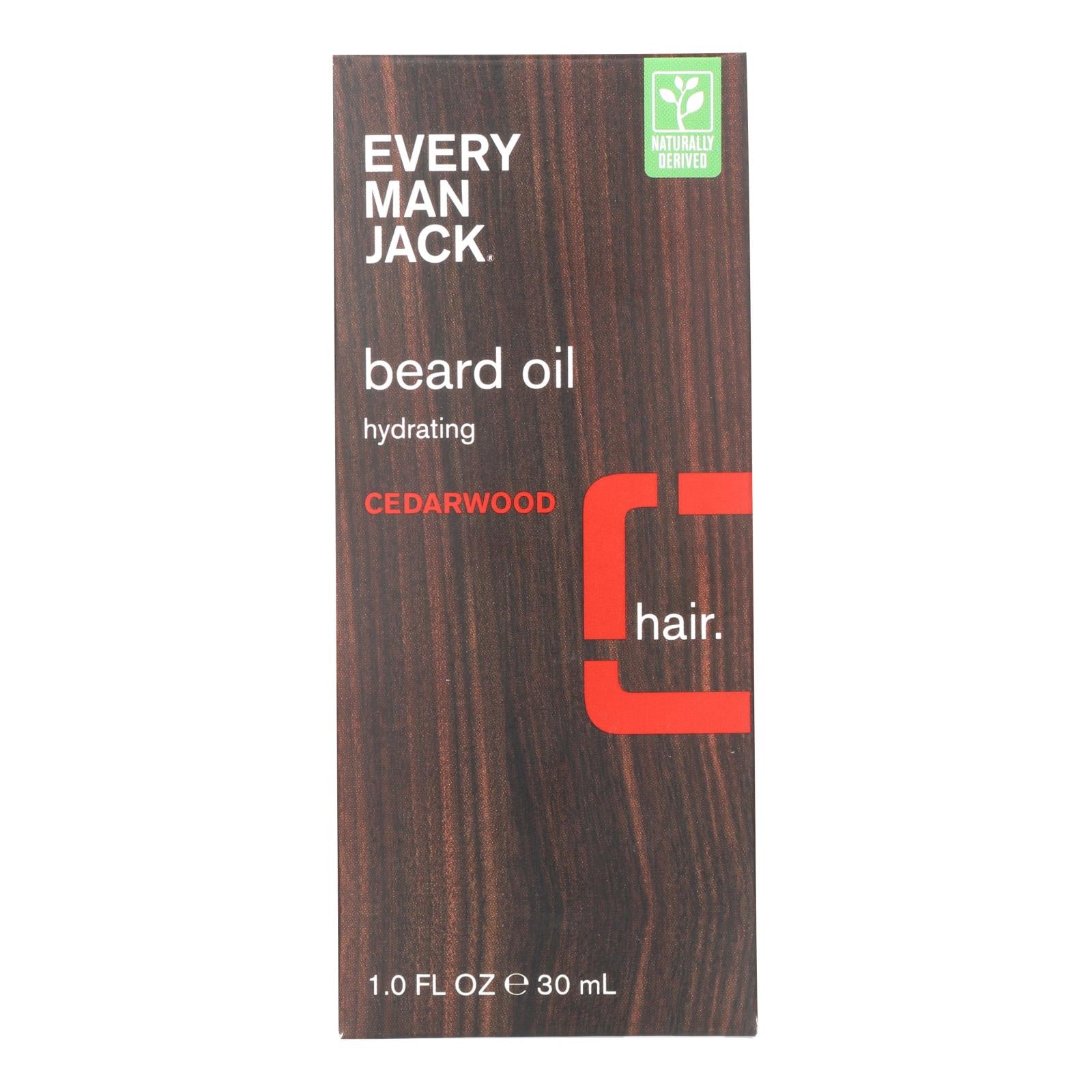 Every Man Jack, Every Man Jack Beard Oil - Cedar wood - 1 oz.