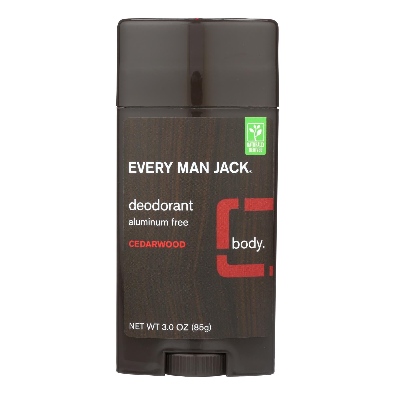 Every Man Jack, Every Man Jack Body Deodorant - Cedarwood - Aluminum Free - 3 oz