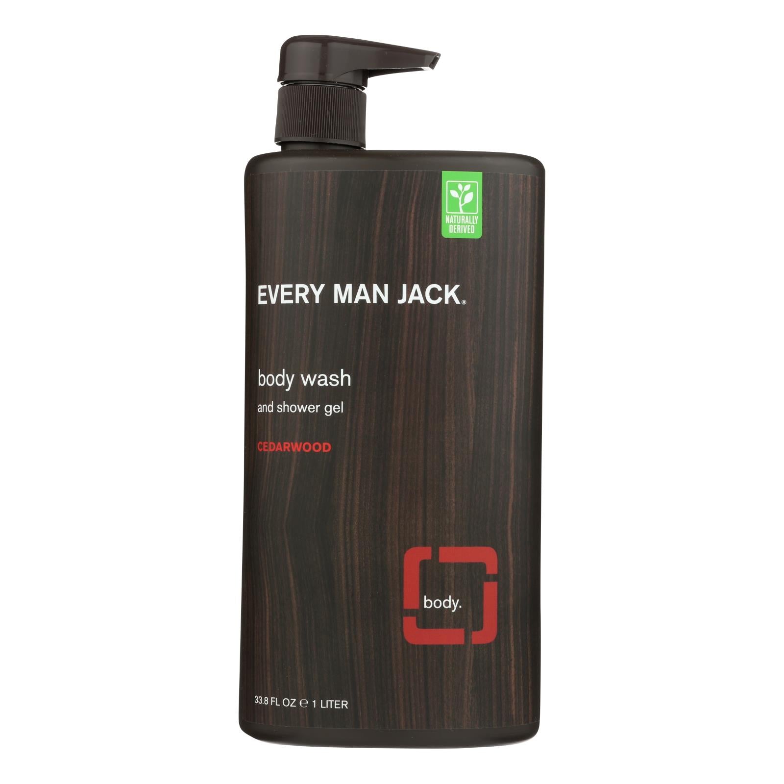 Every Man Jack, Every Man Jack Body Wash Cedarwood Body Wash - Case of 33.8 - 33.8 fl oz.