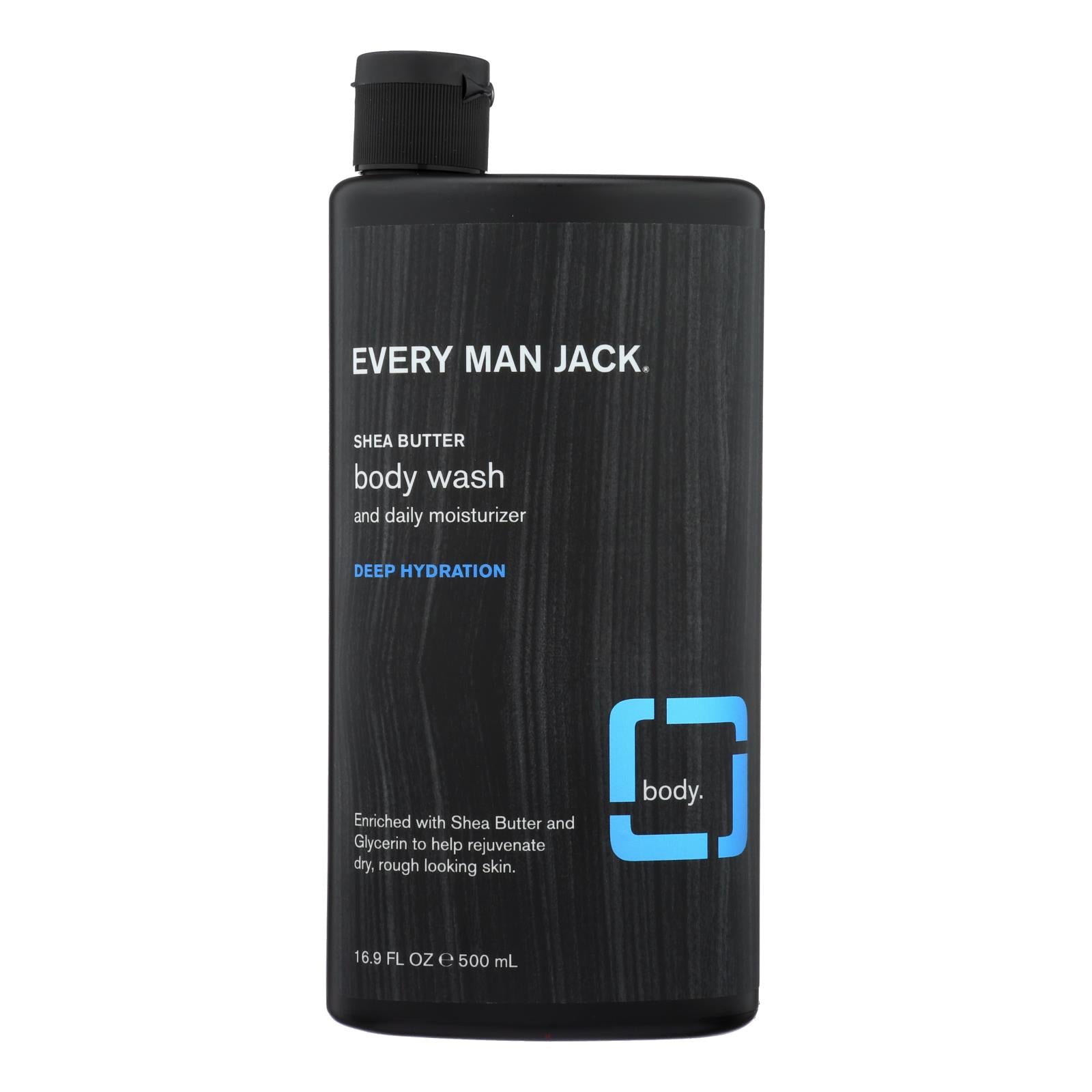 Every Man Jack, Every Man Jack Body Wash Shea Butter Body Wash | Deep Hydration - Case of 16.9 - 16.9 fl oz.