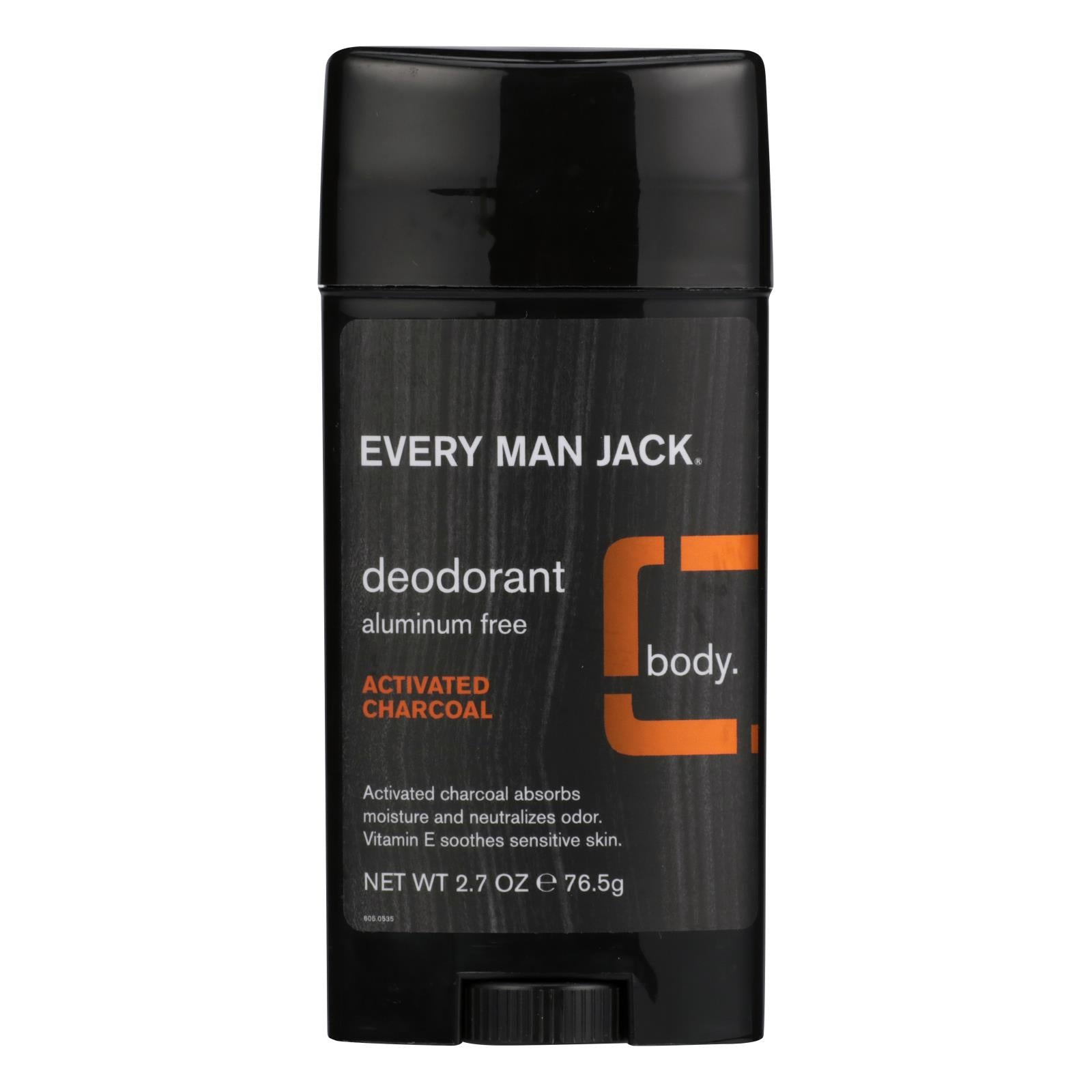 Every Man Jack, Every Man Jack - Deodorant Activated Charcoal - 1 Each - 2.7 OZ