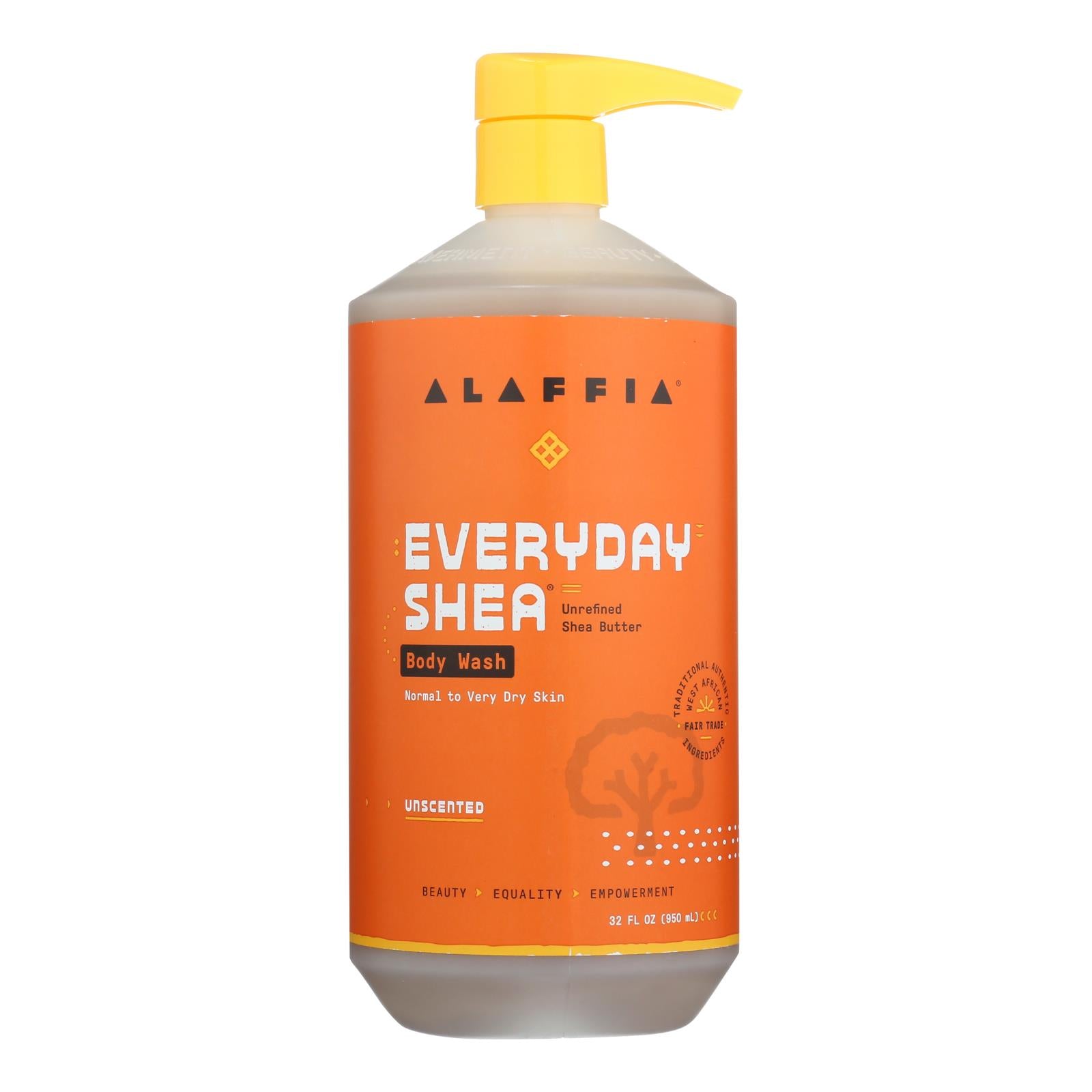 Alaffia, Everyday Shea Unscented Body Wash  - 1 Each - 32 OZ