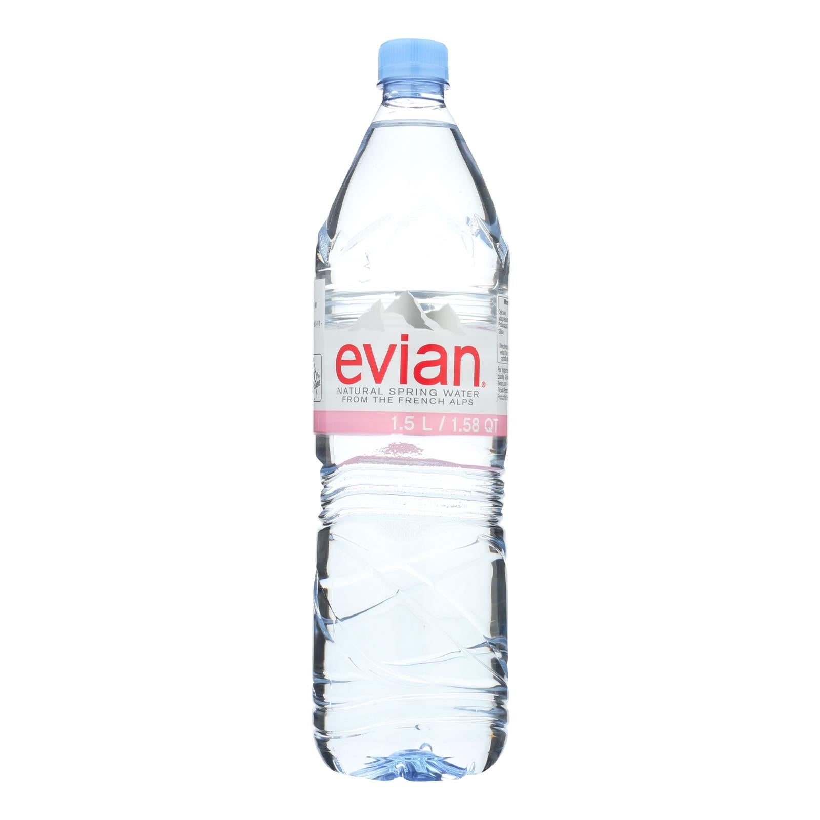 Evians Spring Water, Evians Spring Water Natural Spring Water - Water - Case of 12 - 50.7 FL oz. (Pack of 12)