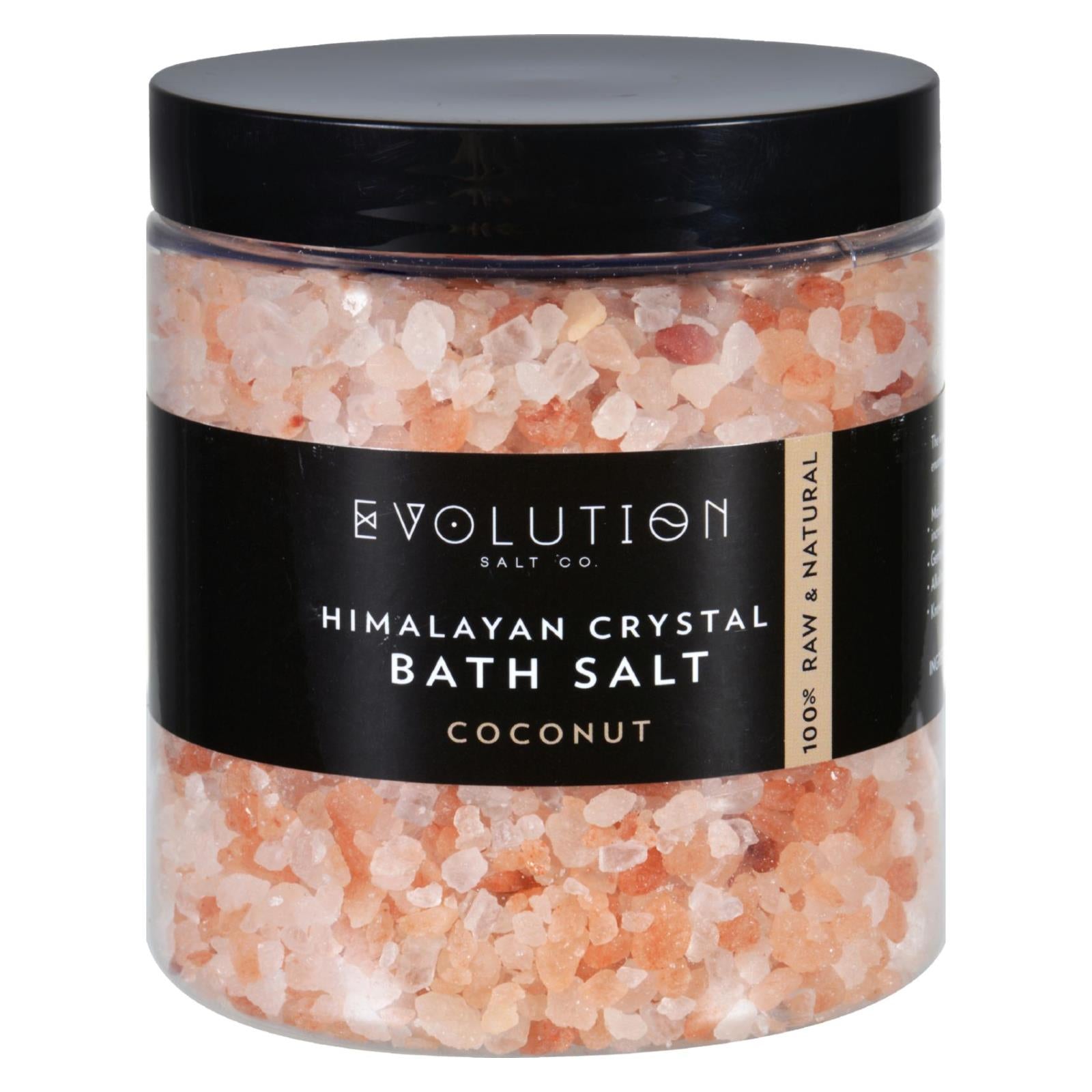 Evolution Salt, Evolution Salt Bath Salt - Himalayan - Coarse - Coconut - 26 oz