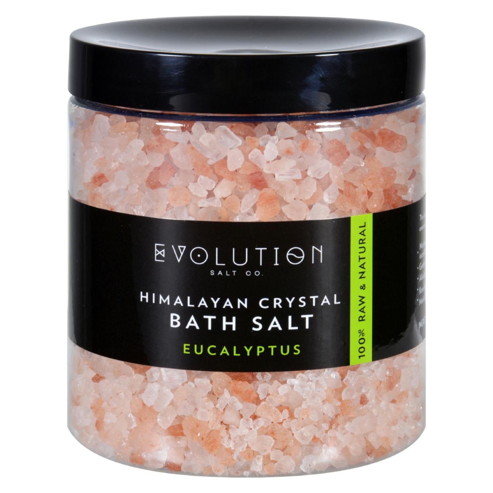 Evolution Salt, Evolution Salt Bath Salt - Himalayan - Coarse - Eucalyptus - 26 oz