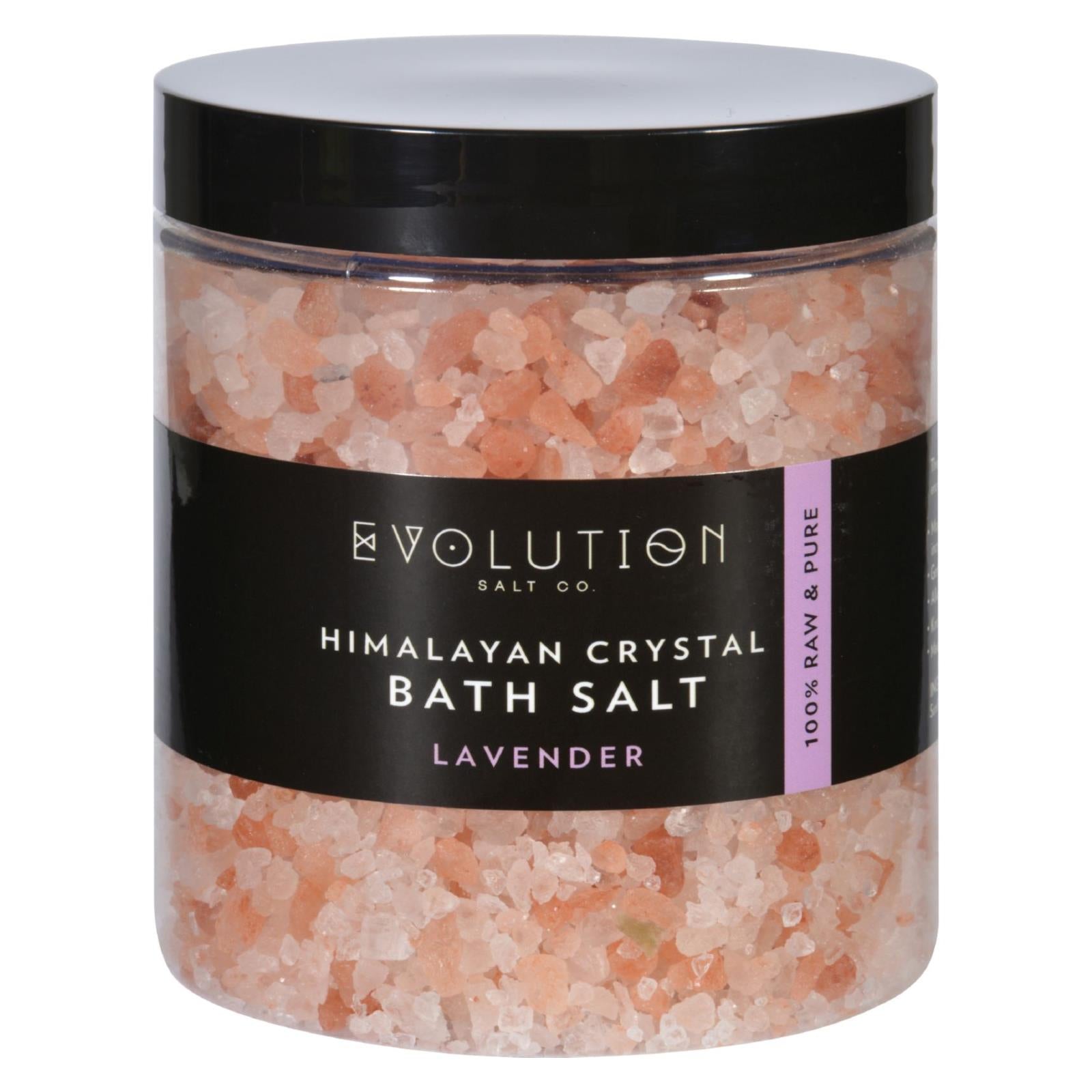 Evolution Salt, Evolution Salt Bath Salt - Himalayan - Coarse - Lavender - 26 oz