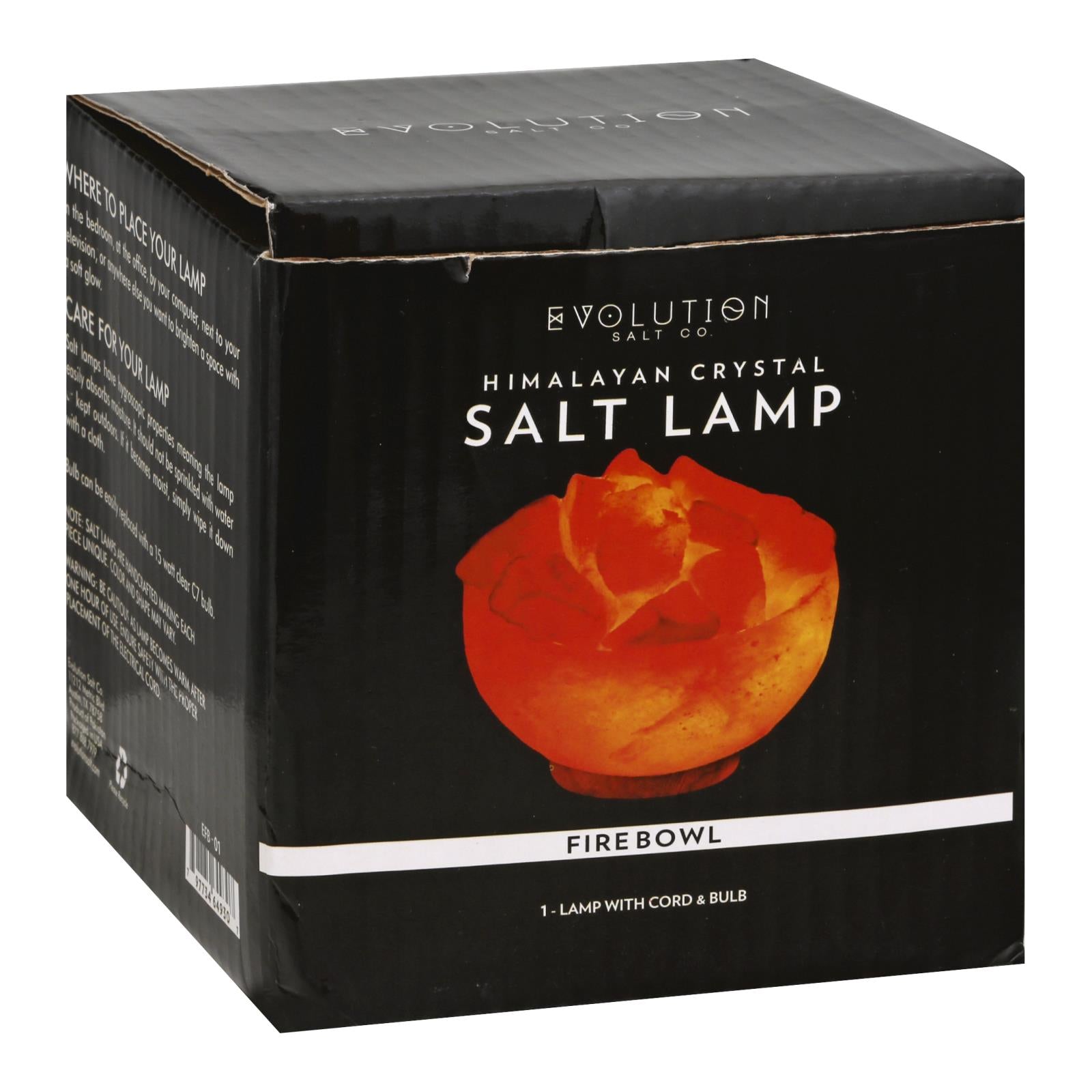 Evolution Salt, Evolution Salt Crystal Salt Lamp - Fire Bowl - 6 inches - 1 Count