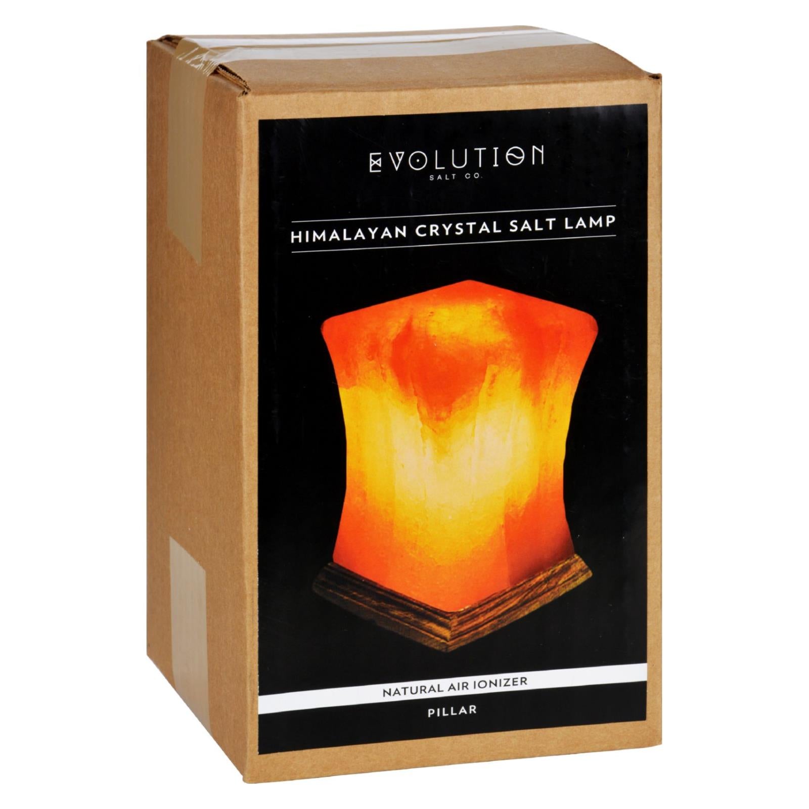 Evolution Salt, Evolution Salt Crystal Salt Lamp - Pillar - 1 Count