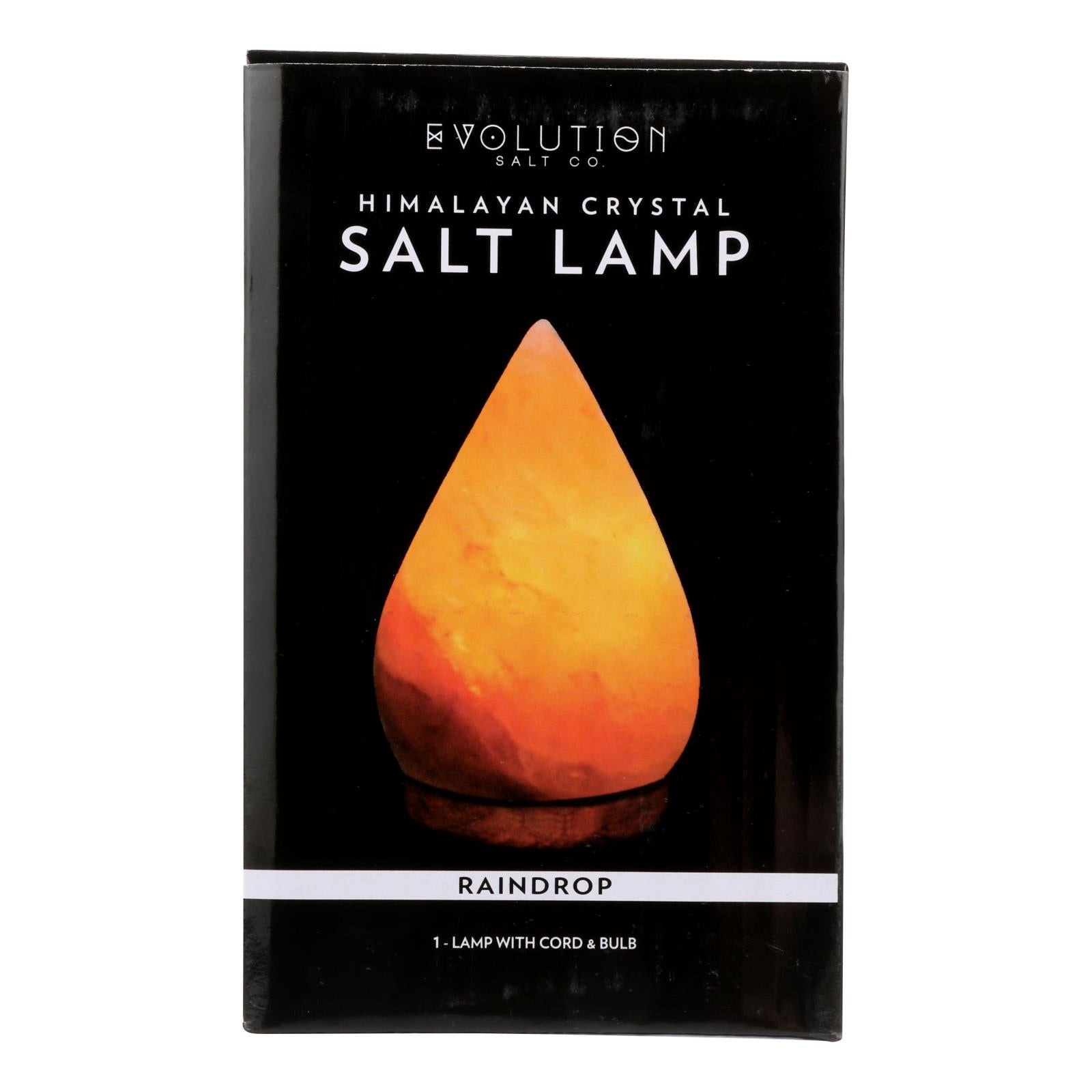 Evolution Salt, Evolution Salt Crystal Salt Lamp - Raindrop - 1 Count