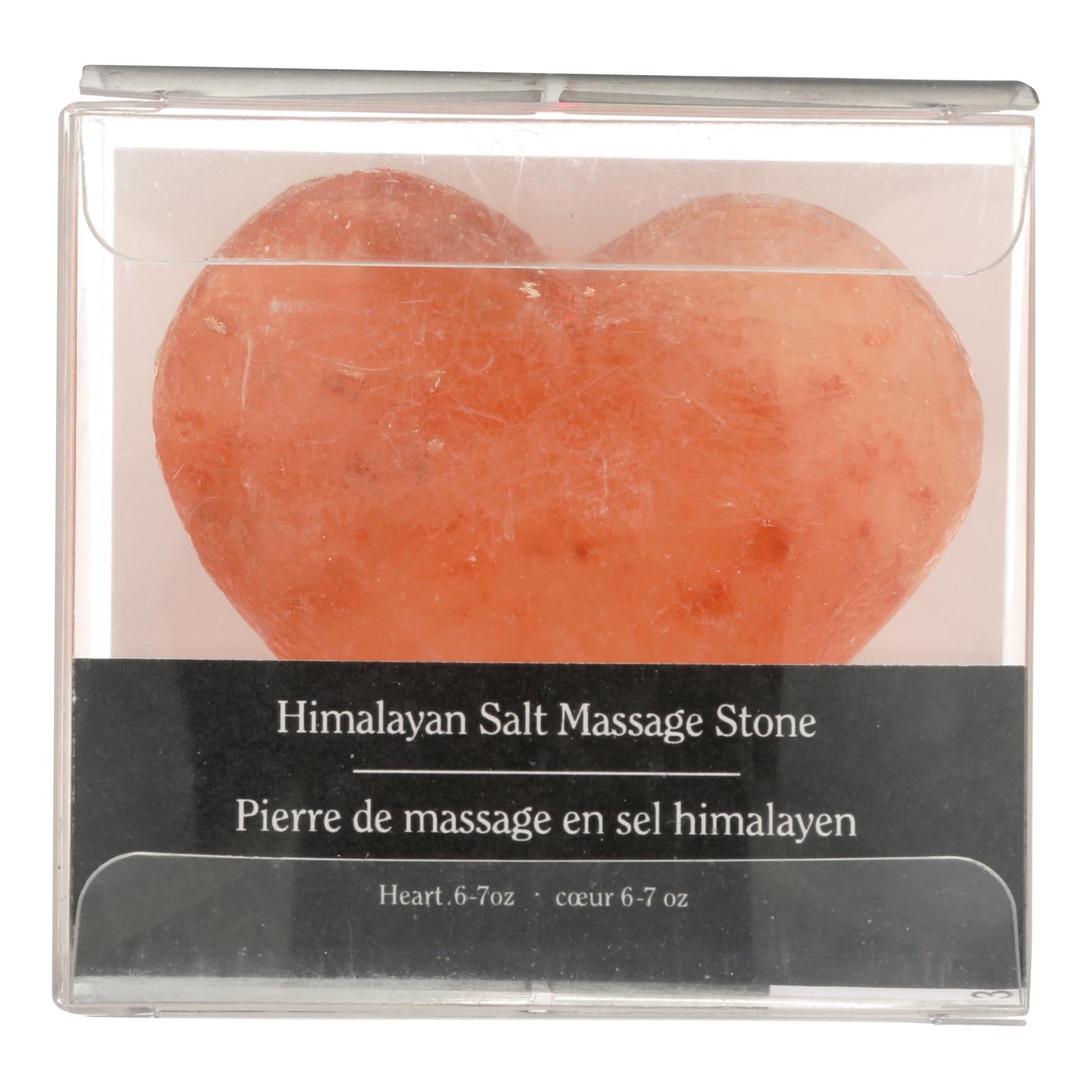 Evolution Salt, Evolution Salt Crystal Salt Stone - Massage Cleansing - Heart - 6 oz