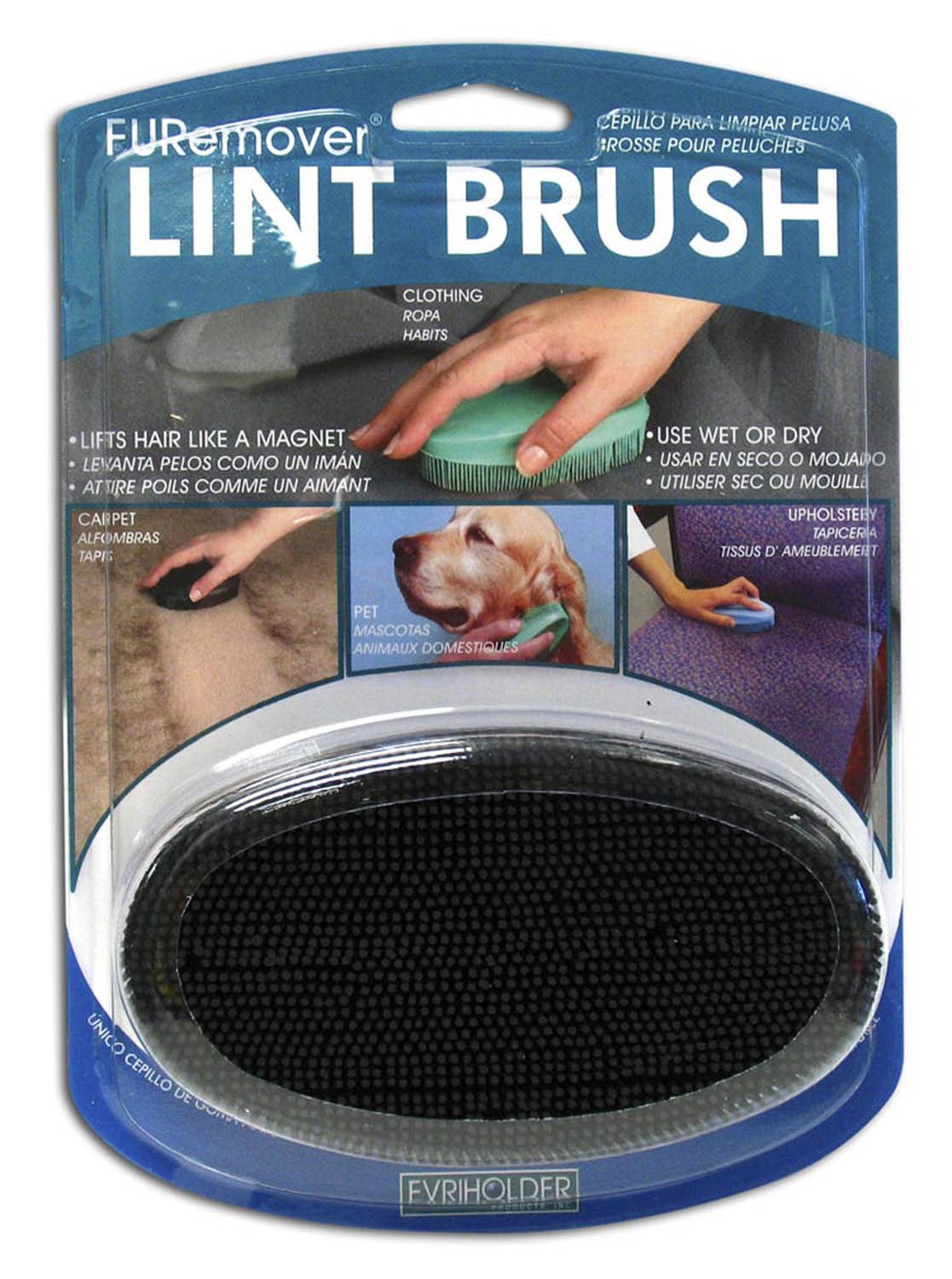 EVRIHOLDER PRODUCTS INC, Evri Furemover Rubber Lint Brush