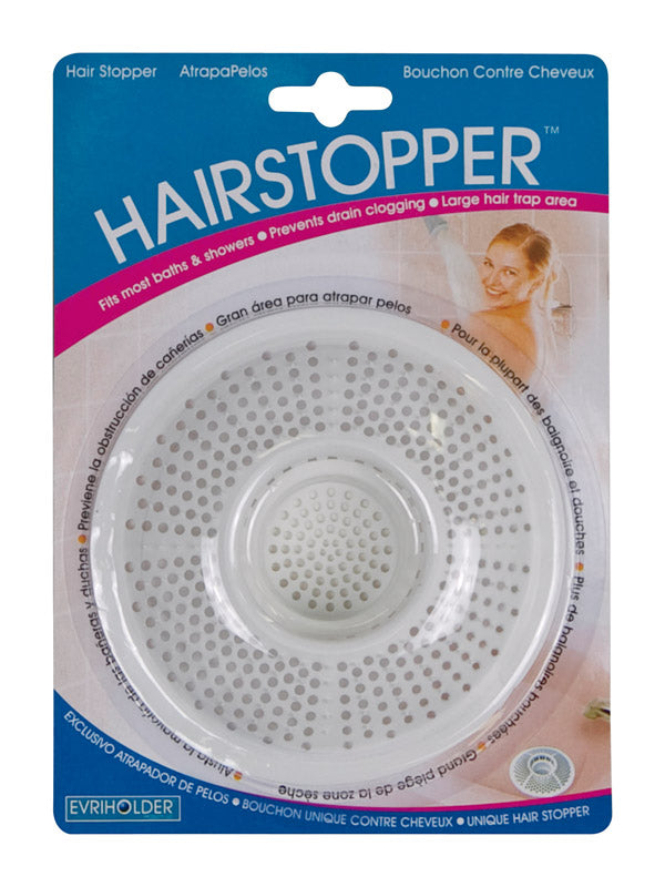 Evriholder, Evriholder Hairstopper Household Bath Strainer Plastic (Pack of 6)