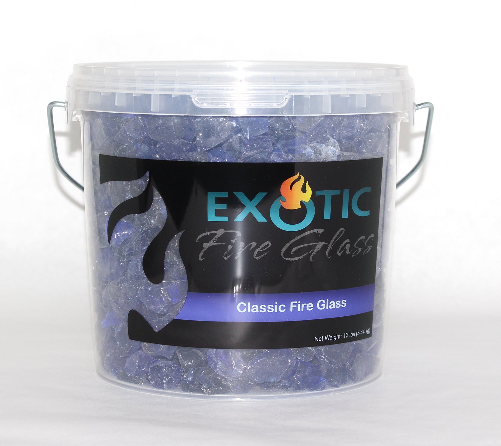 EXOTIC PEBBLES & AGGREGATES INC, Exotic Cobalt Blue Glass Fire Glass