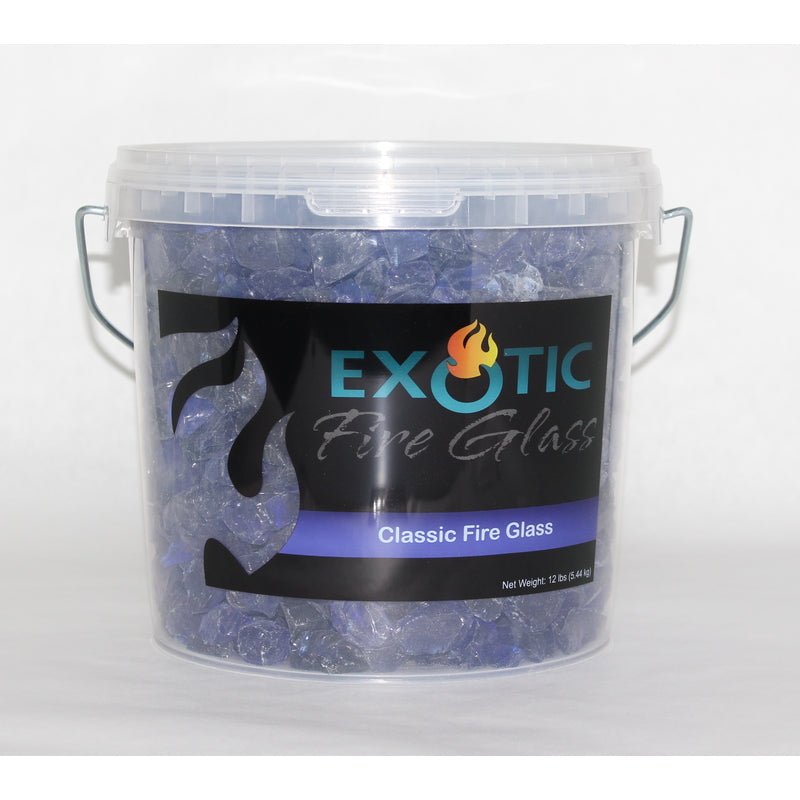 EXOTIC PEBBLES & AGGREGATES INC, Exotic Cobalt Blue Glass Fire Glass