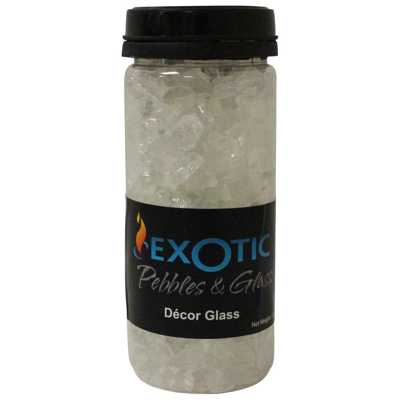 EXOTIC PEBBLES & AGGREGATES INC, Exotic Ice Clear Deco Pebbles 1.5 lb