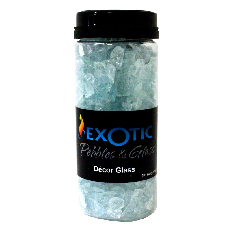 EXOTIC PEBBLES & AGGREGATES INC, Exotic Pebbles & Aggregates EG-G-07 1 - 2MM Small Aqua Glass Deco