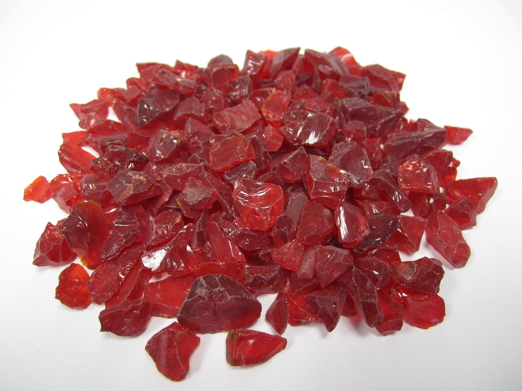 Exotic Pebbles & Aggregates, Exotic Pebbles & Aggregates EG10-L10 10 Lb Red Glass Pebbles