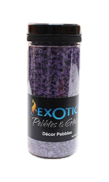 Exotic Pebbles & Aggregates, Exotic Pebbles & Aggregates Ep-H-69-40C 26.4 Oz Exotic Purple Pebbles Deco Jar (Pack of 12)