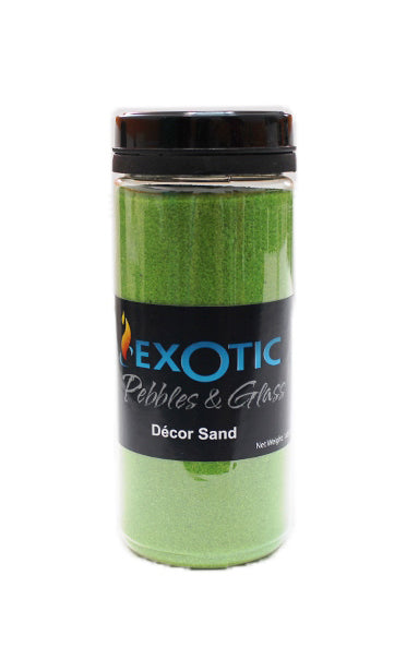 Exotic Pebbles & Aggregates, Exotic Pebbles & Aggregates Ep-R-53-10c 26.4 Oz Exotic Lime Dcor Sand Deco Jar (Pack of 12)