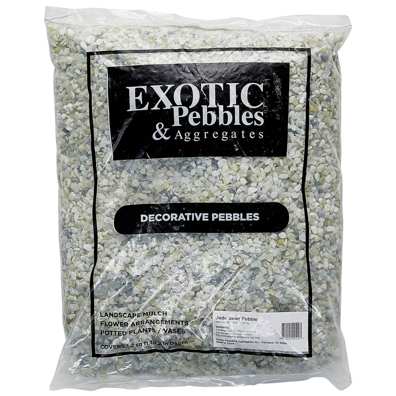 EXOTIC PEBBLES & AGGREGATES INC, Exotic Pebbles & Aggregates Jade Deco Pebbles 20 lb