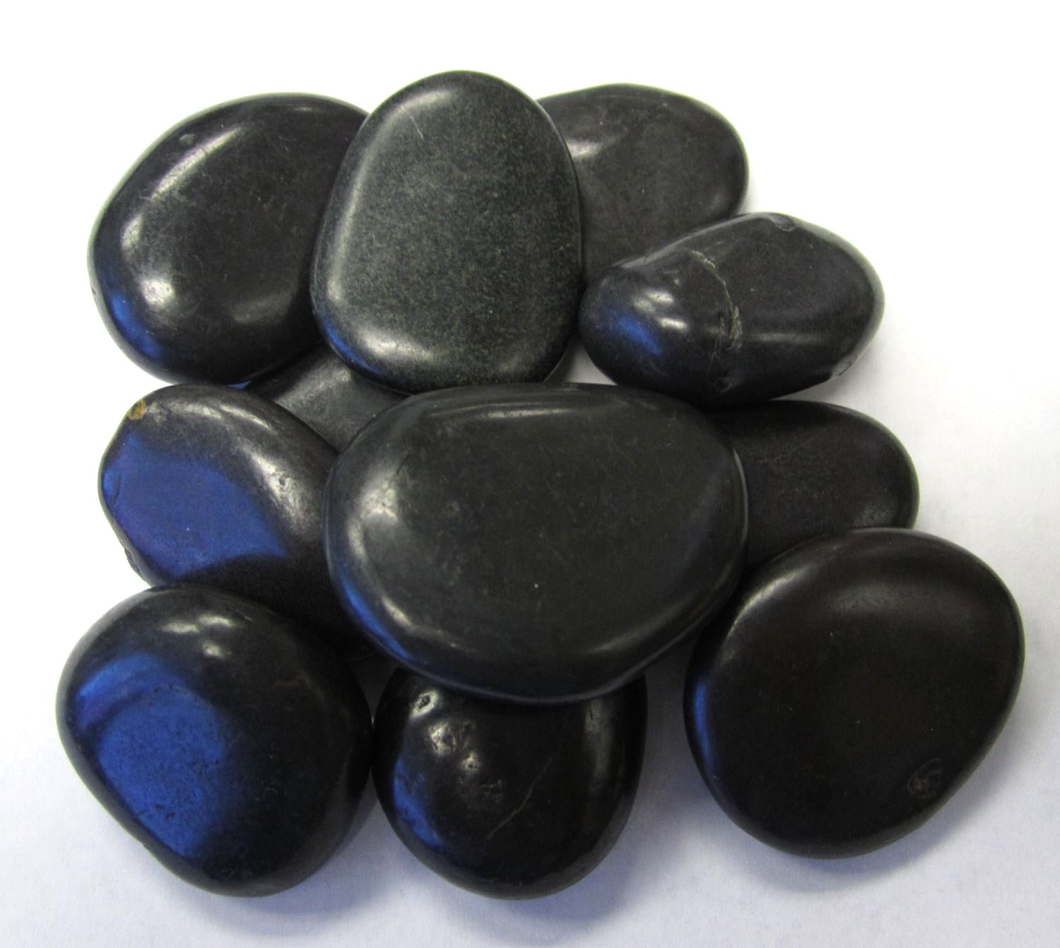 Exotic Pebbles & Aggregates, Exotic Pebbles & Aggregates Pbs-1030 5 Lb Black Polished Pebbles