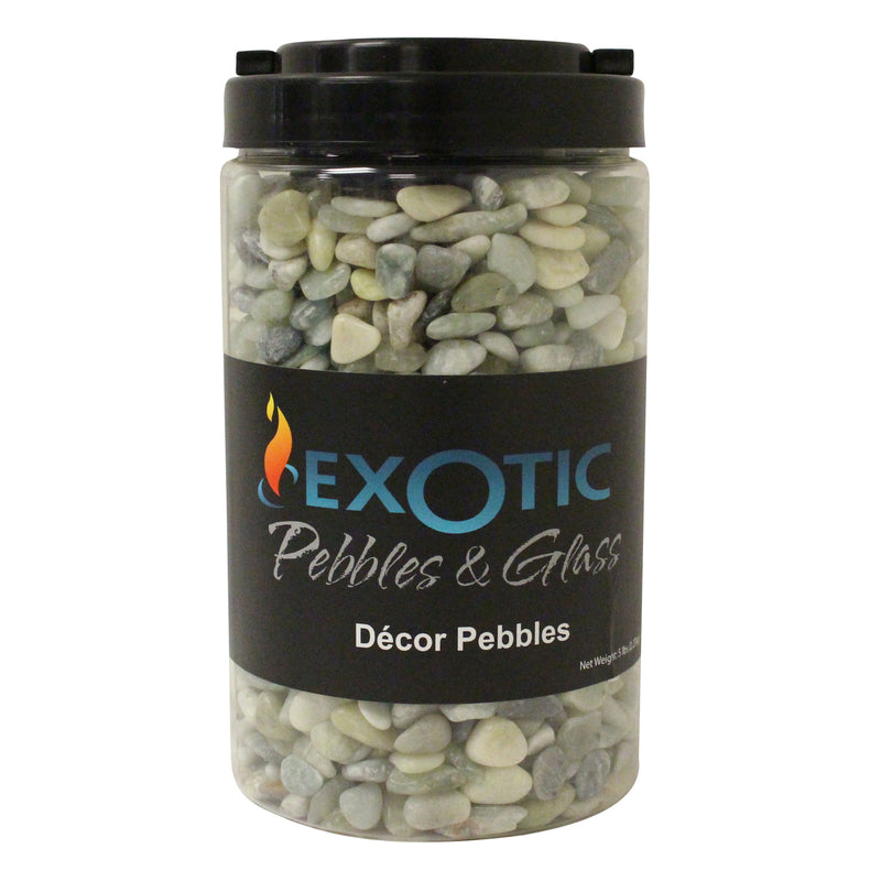 EXOTIC PEBBLES & AGGREGATES INC, Exotic Pebbles & Glass Polished Jade Decorative Pebble Pebbles 5 lb