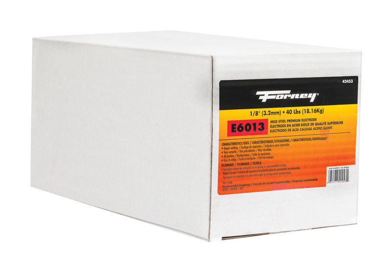 FORNEY INDUSTRIES INC, Forney 1/8 in. D X 15 in. L E6013 Mild Steel Welding Electrodes 83000 psi 40 lb