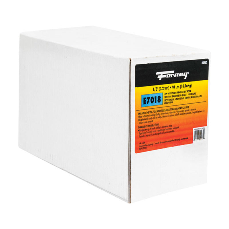 FORNEY INDUSTRIES INC, Forney 1/8 in. D X 15 in. L E7018 Mild Steel Low-Hydrogen Welding Electrodes 84000 psi 40 lb