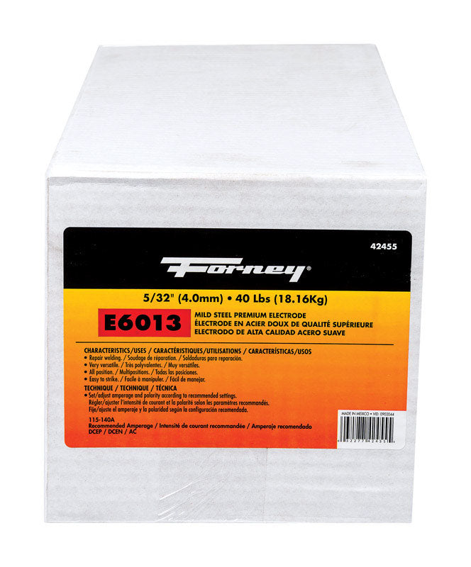 FORNEY INDUSTRIES INC, Forney 5/32 in. D X 15 in. L E6013 Mild Steel Welding Electrodes 83000 psi 40 lb