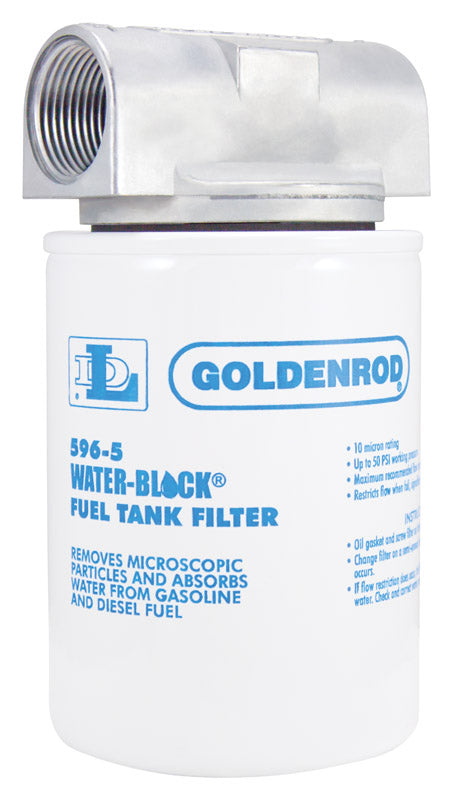 DUTTON-LAINSON COMPANY, Goldenrod Steel Spin on Water Block Fuel Filter 25 gpm