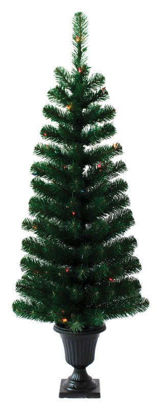 Ace Trading - J&J Seasonal, J & J Seasonal  4 ft. Multicolored  Prelit Douglas Fir  Artificial Entrance Tree  50 lights