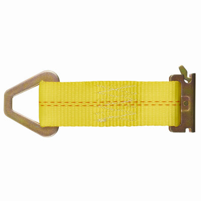 HAMPTON PRODUCTS INTERNATIONAL CORP, Keeper 2 in. W X 7 in. L Yellow E-Track Tie-Off 2000 lb 1 pk