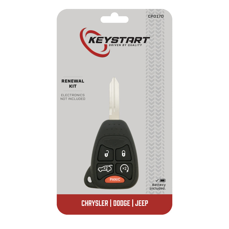 HILLMAN GROUP RSC, KeyStart Renewal KitAdvanced Remote Automotive Replacement Key CP017 Double For Mopar