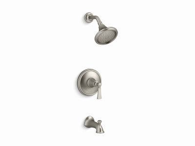 KOHLER CO, Kohler 1-Handle Brushed Nickel Tub and Shower Faucet