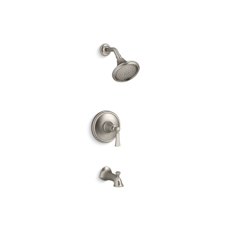 KOHLER CO, Kohler 1-Handle Brushed Nickel Tub and Shower Faucet