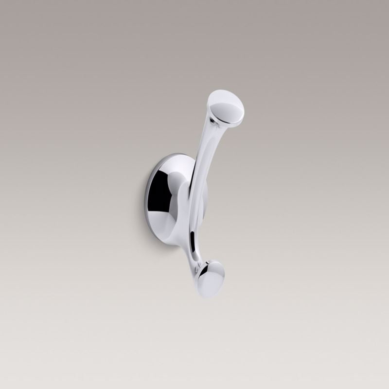 KOHLER CO, Kohler Elliston Polished Chrome Silver Robe Hook