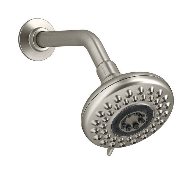 KOHLER CO, Kohler Enlighten Brushed Nickel 5 settings Showerhead 1.75 gpm