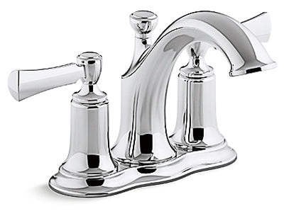 KOHLER CO, Kohler Polished Chrome Bathroom Faucet 4 in.