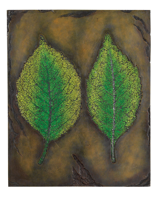 ACE TRADING-LE POWER, Living Accents Multicolored 26 in. H Elm Leaf Wall Hanging Decor