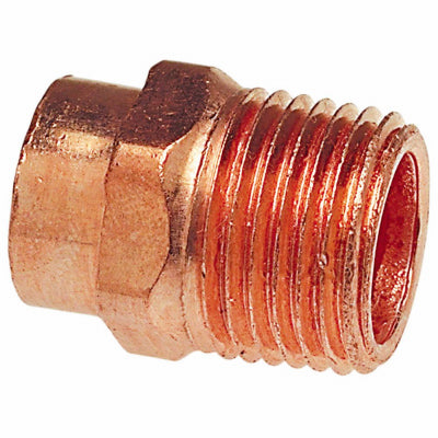 NIBCO INC, Mueller Streamline 1-1/2 In. Copper  X 1-1/2 In. Dia. Mip Copper Pipe Adapter