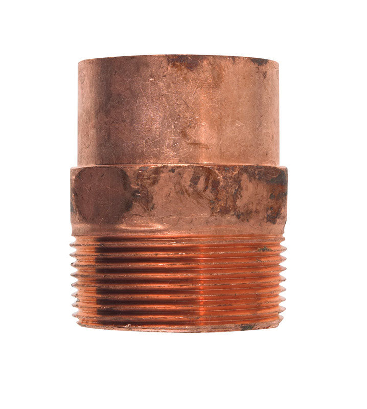 NIBCO INC, Mueller Streamline 1-1/2 In. Copper  X 1-1/2 In. Dia. Mip Copper Pipe Adapter