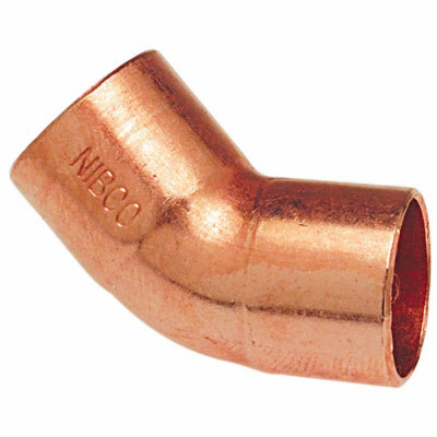 NIBCO INC, Mueller Streamline 1-1/4 In. Sweat  X 1-1/4 In. Dia. Sweat Copper 45 Degree Elbow