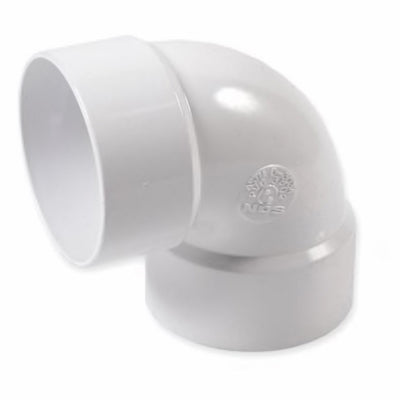 NDS, NDS  Schedule 35  3 in. Hub   x 3 in. Dia. Hub  PVC  90 Degree Elbow