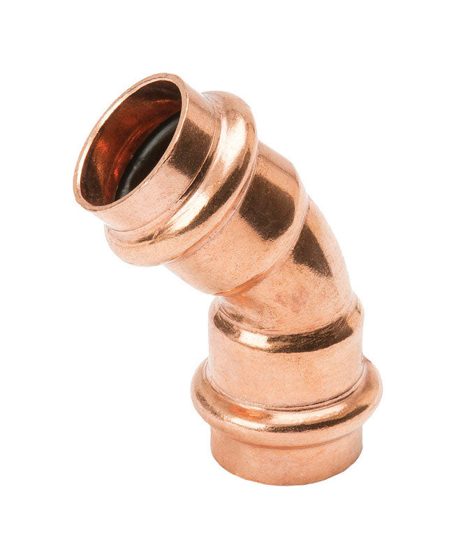 NIBCO INC, NIBCO Press System 1/2 in. Press X 1/2 in. D Press Copper 45 Degree Elbow 1 pk