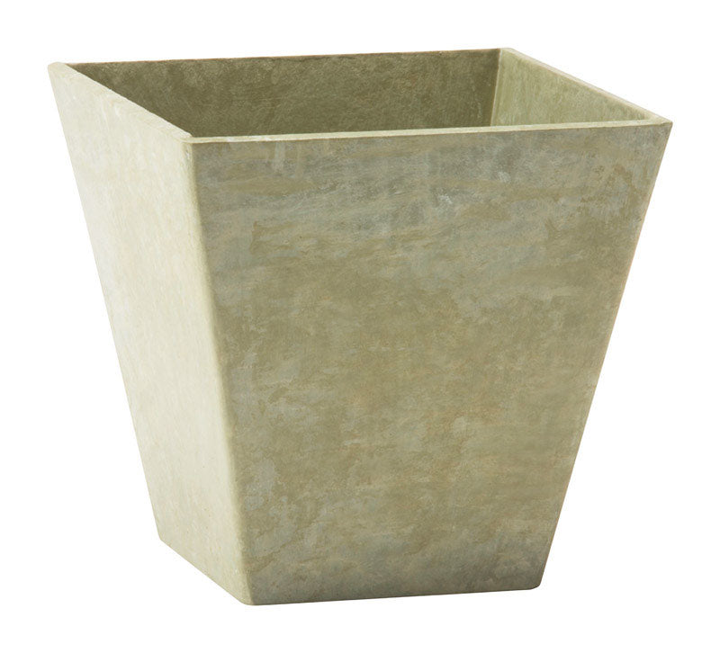 NOVELTY MFG., Novelty Artstone 10 in. H X 9.81 in. W X 9.81 in. D Resin/Stone Powder Ella Planter Mint