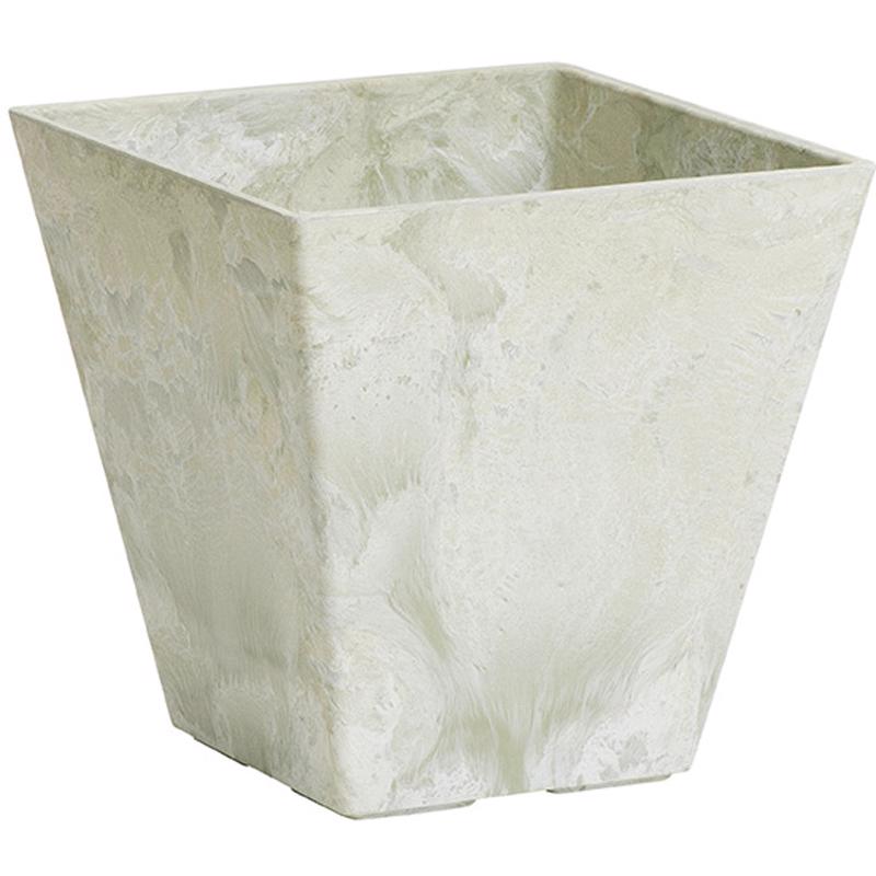 NOVELTY MFG., Novelty Artstone 10 in. H X 9.81 in. W X 9.81 in. D Resin/Stone Powder Ella Planter Mint