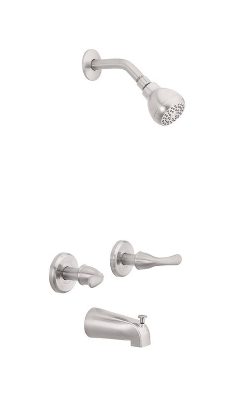 OakBrook, OakBrook Essentials 2-Handle Brushed Nickel Tub and Shower Faucet